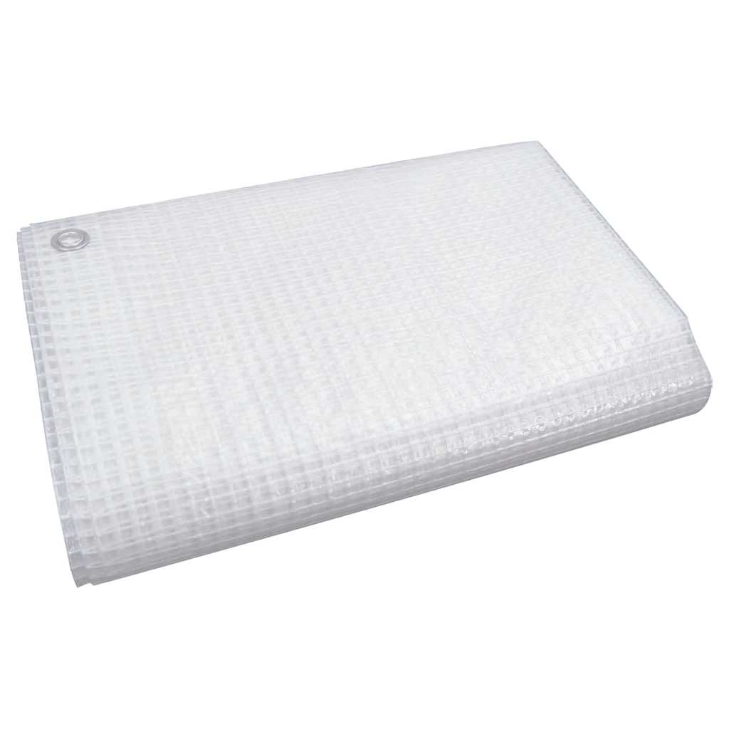 vidaXL Plandeka Leno, 140 g/m², 4x4 m, biała