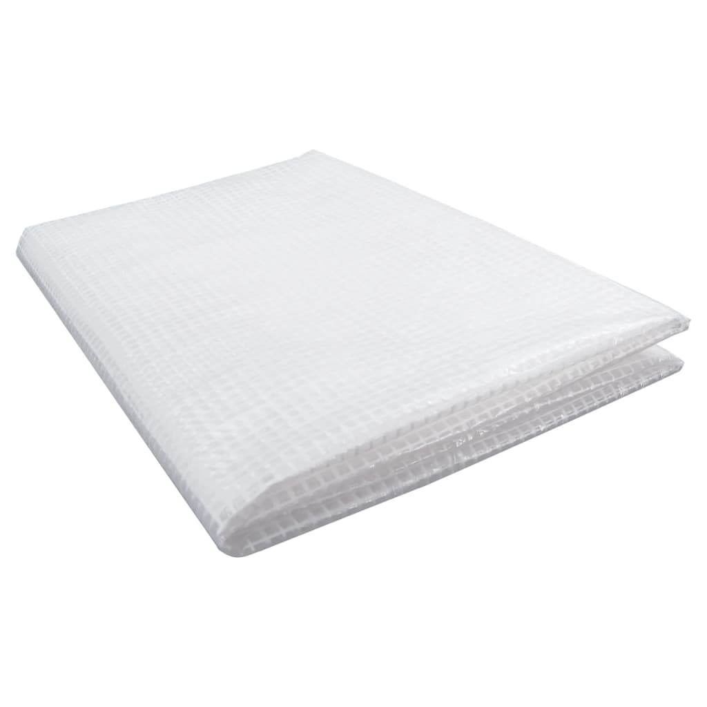 vidaXL Plandeka Leno, 140 g/m², 6x6 m, biała