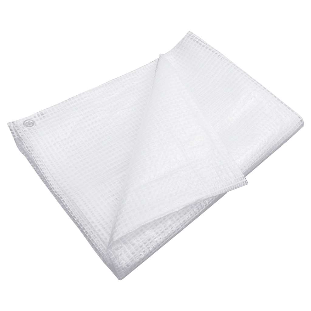 vidaXL Plandeka Leno, 140 g/m², 6x8 m, biała