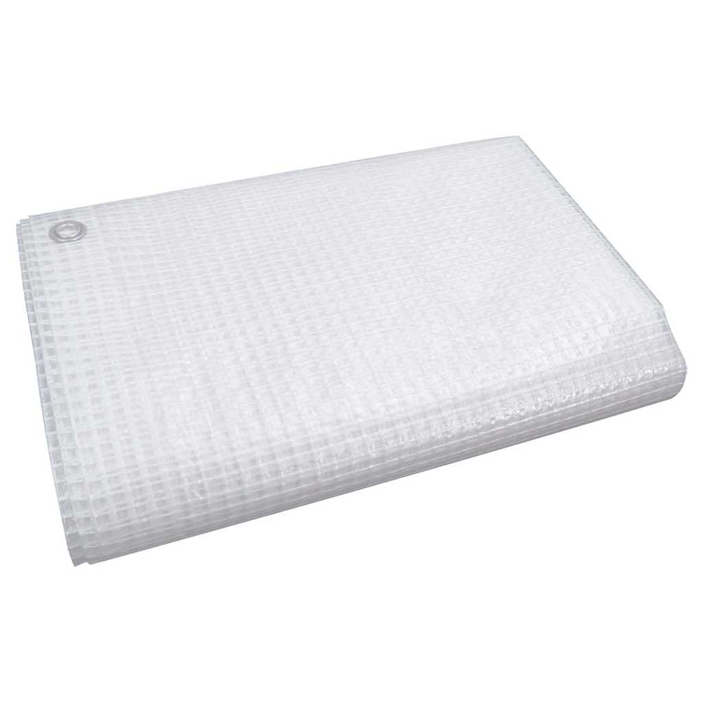 vidaXL Plandeka Leno, 140 g/m², 6x8 m, biała