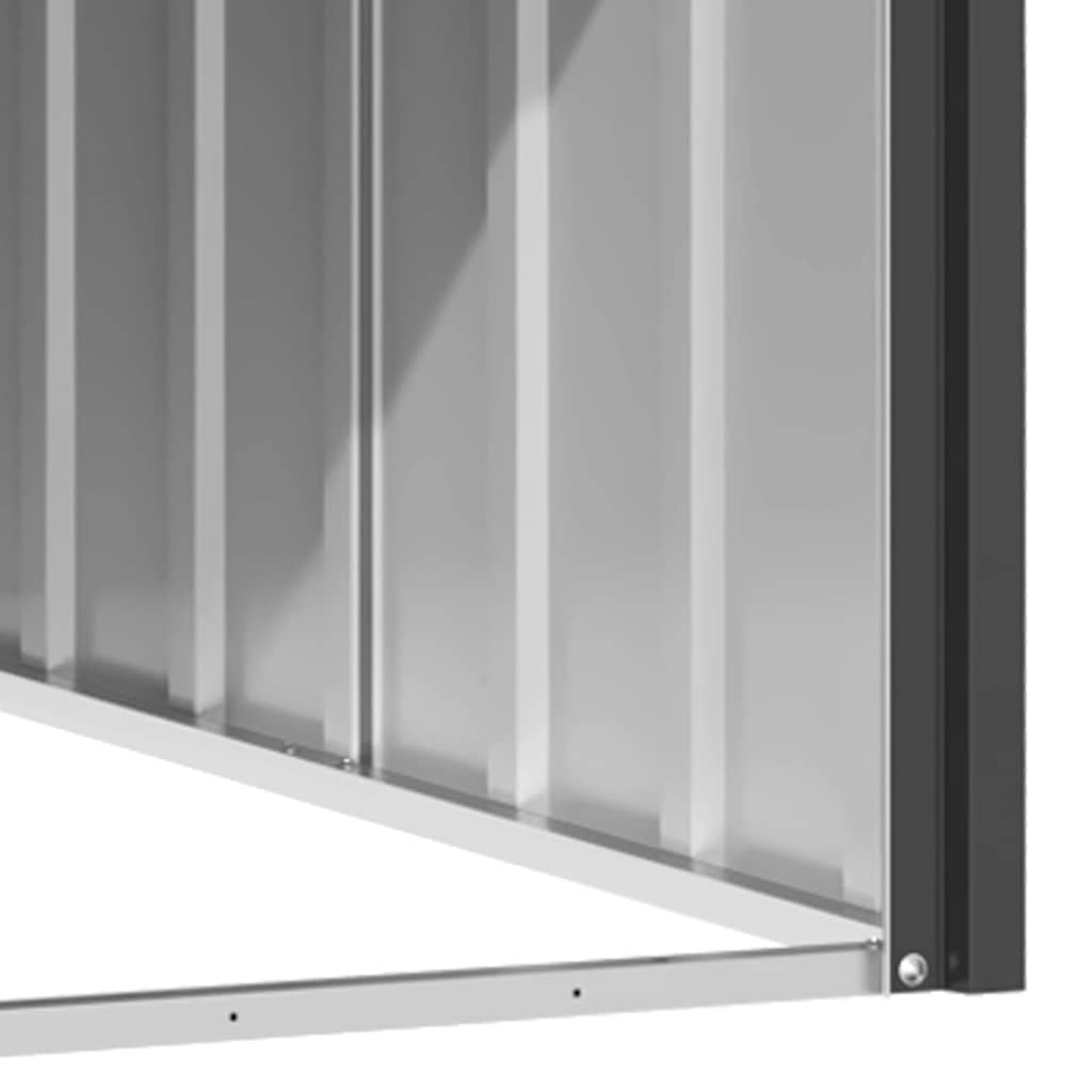 vidaXL Buda dla psa, antracytowa, 116,5x103x81,5 cm, stal