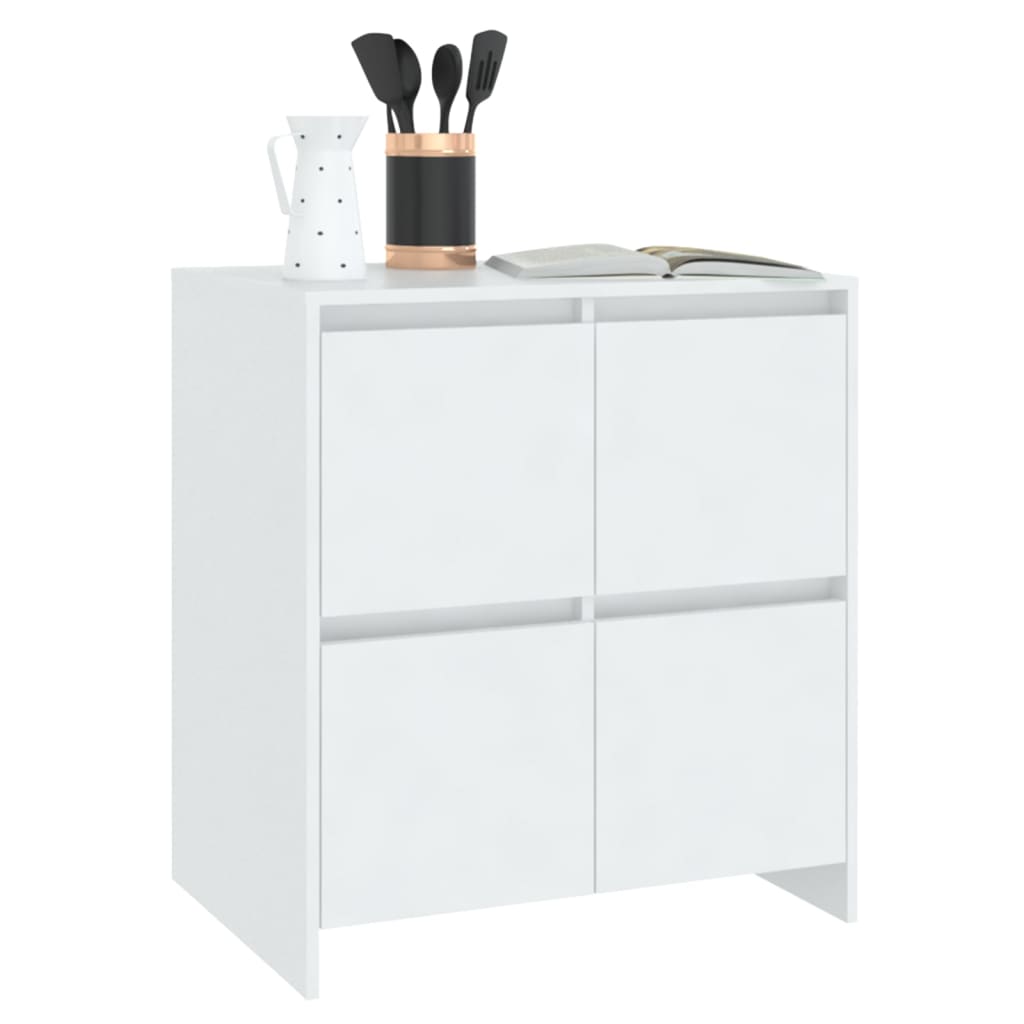vidaXL Szafki, 2 szt., białe, 70x41x75 cm, materiał drewnopochodny