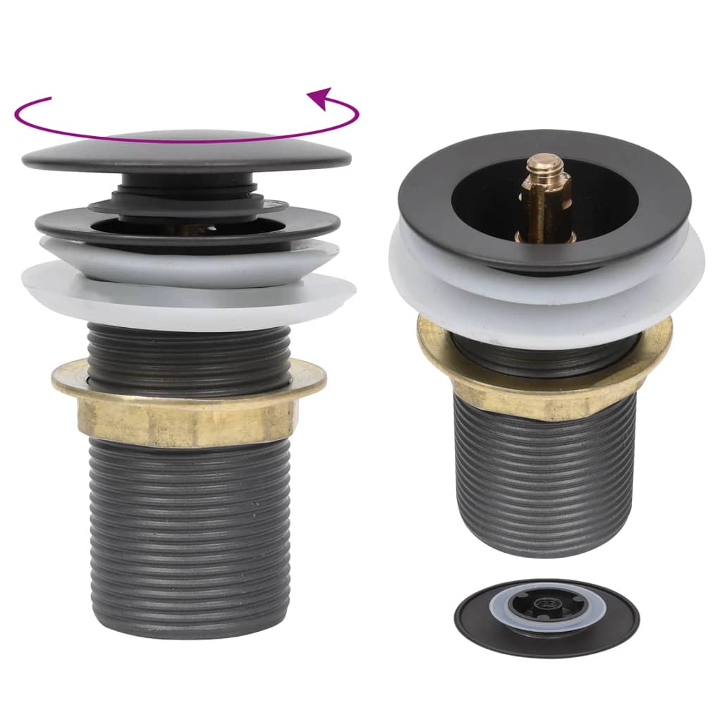 vidaXL Umywalka łazienkowa z kranem i korkiem, złota, szkło hartowane