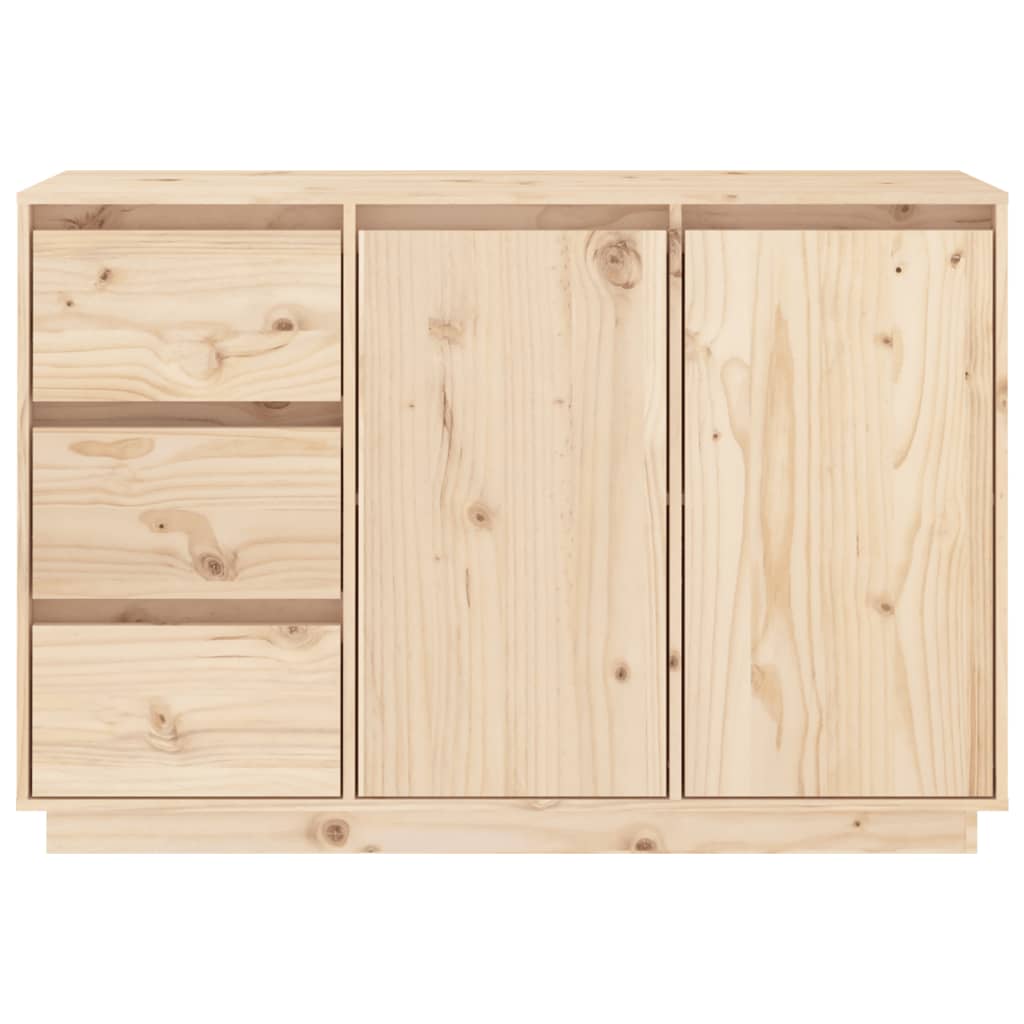 vidaXL Szafka, 111x34x75 cm, lite drewno sosnowe