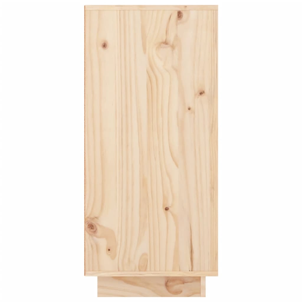 vidaXL Szafka, 111x34x75 cm, lite drewno sosnowe