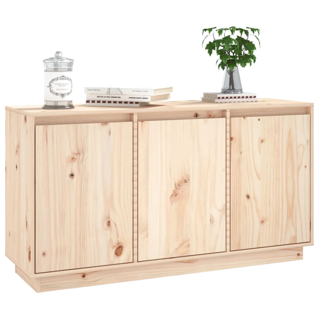 vidaXL Szafka, 111x34x60 cm, lite drewno sosnowe
