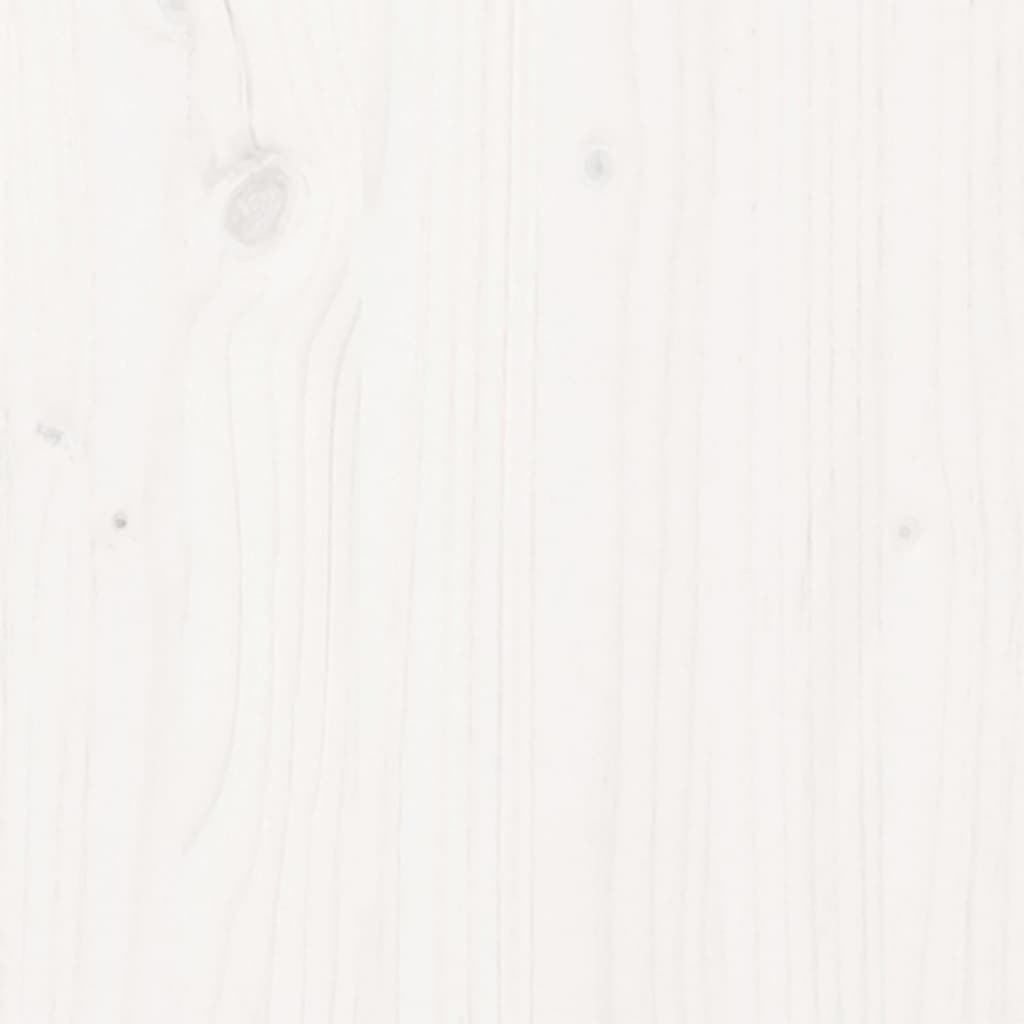 vidaXL Szafka, biała, 111x34x60 cm, lite drewno sosnowe