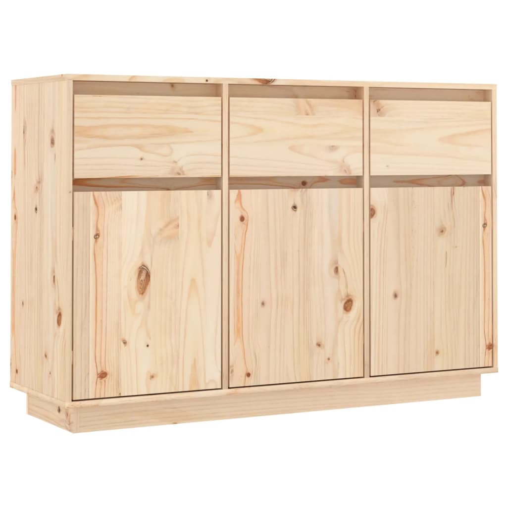 vidaXL Szafka, 111x36x75 cm, lite drewno sosnowe