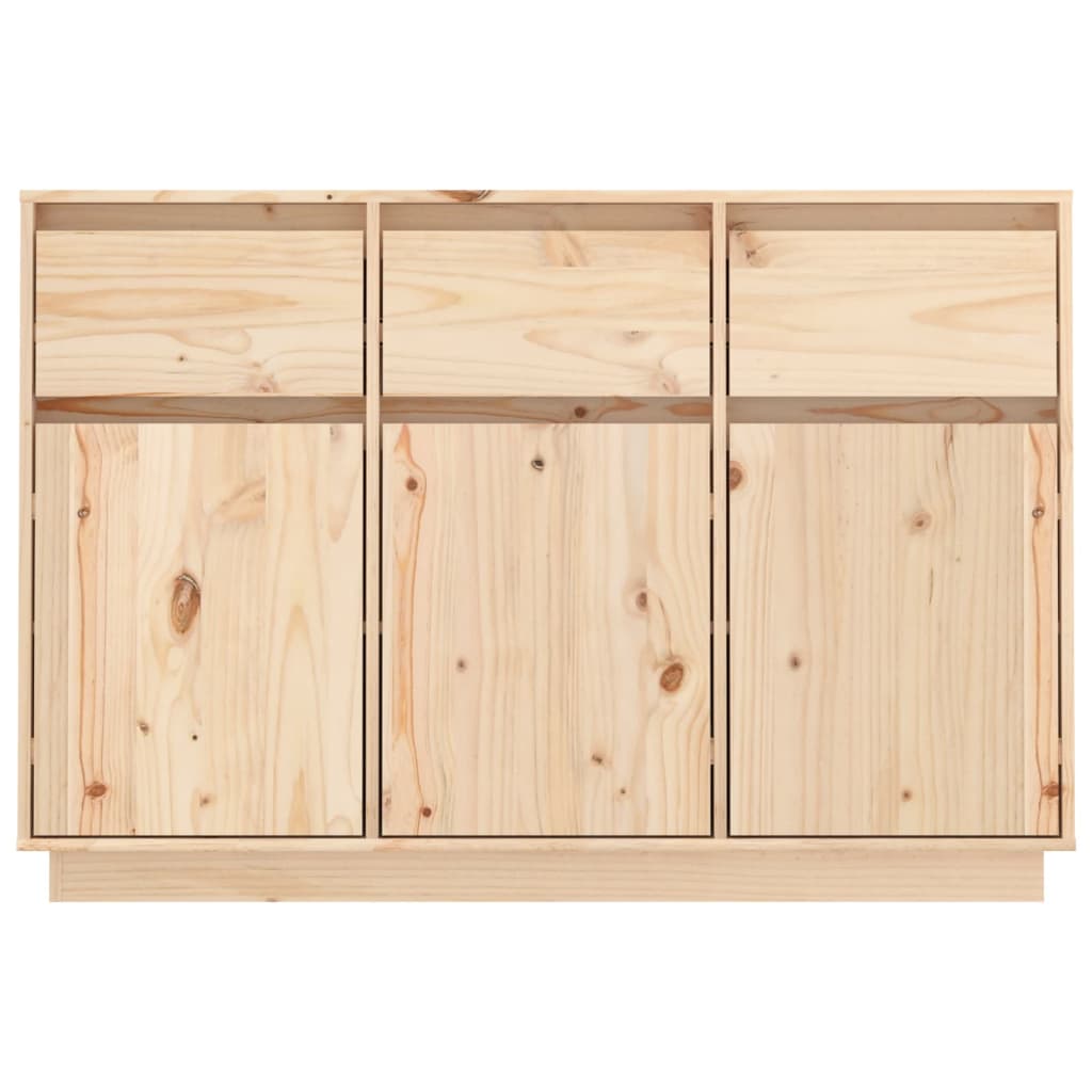 vidaXL Szafka, 111x36x75 cm, lite drewno sosnowe