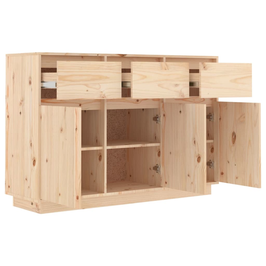 vidaXL Szafka, 111x36x75 cm, lite drewno sosnowe
