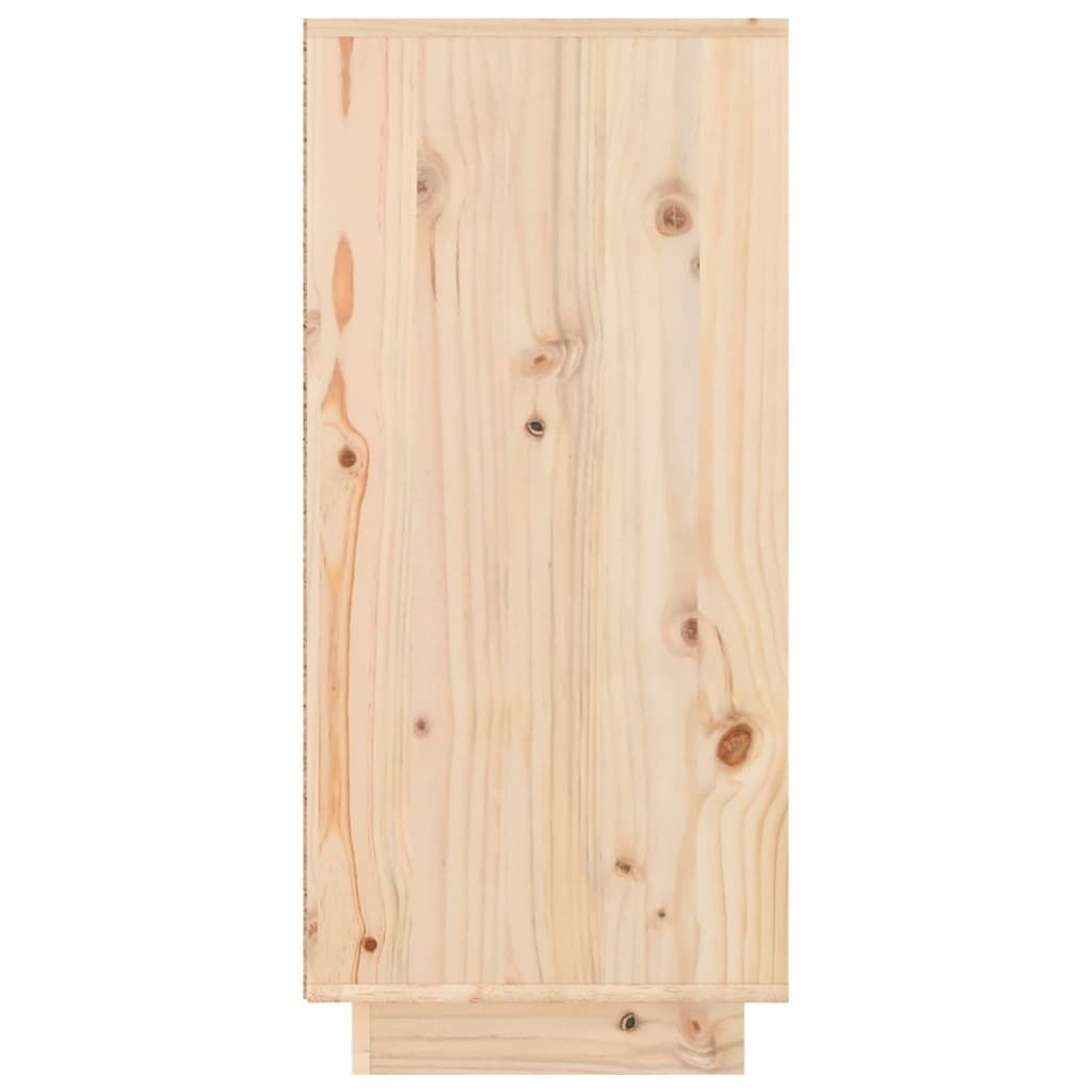 vidaXL Szafka, 111x36x75 cm, lite drewno sosnowe