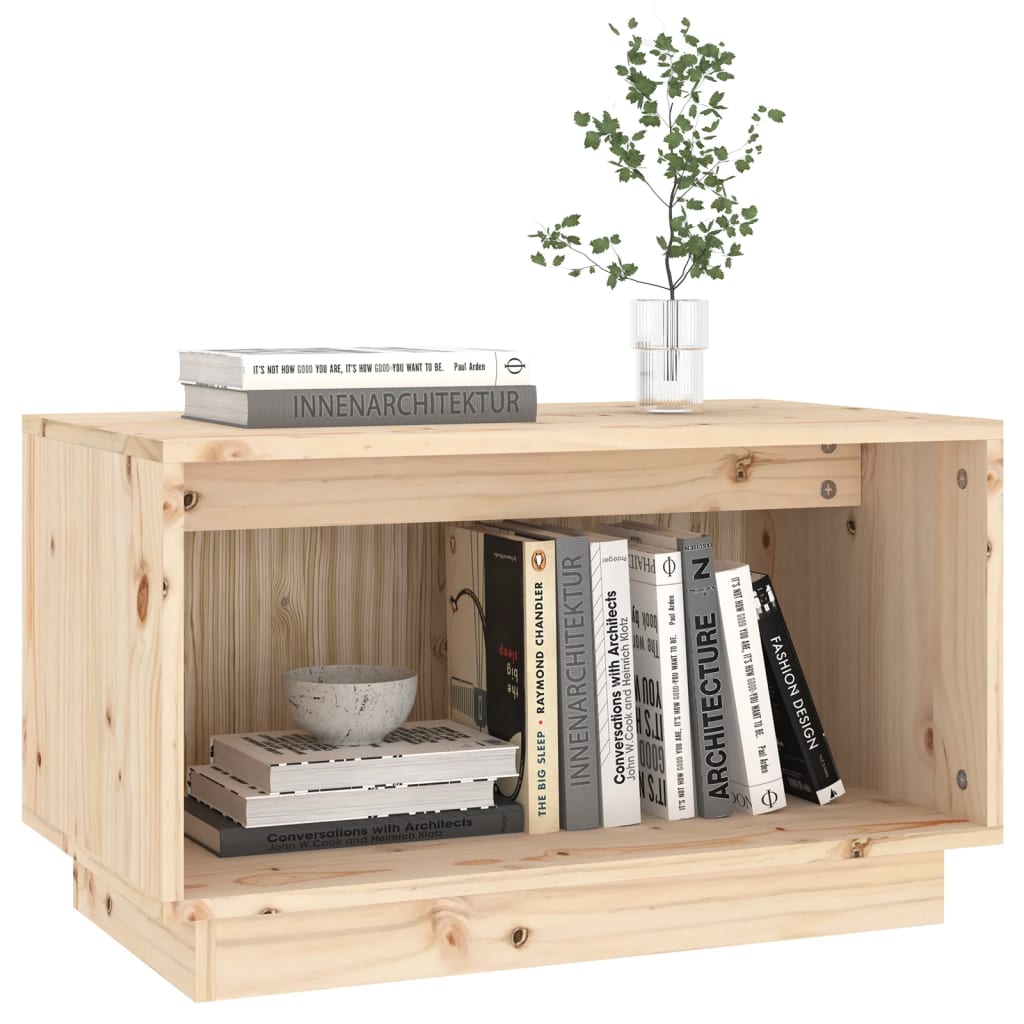 vidaXL Szafka pod telewizor, 60x35x35 cm, lite drewno sosnowe