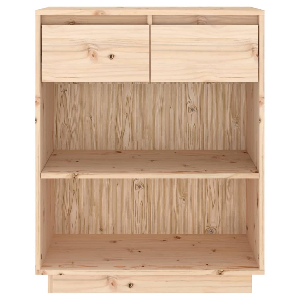 vidaXL Szafka, 60x34x75 cm, lite drewno sosnowe