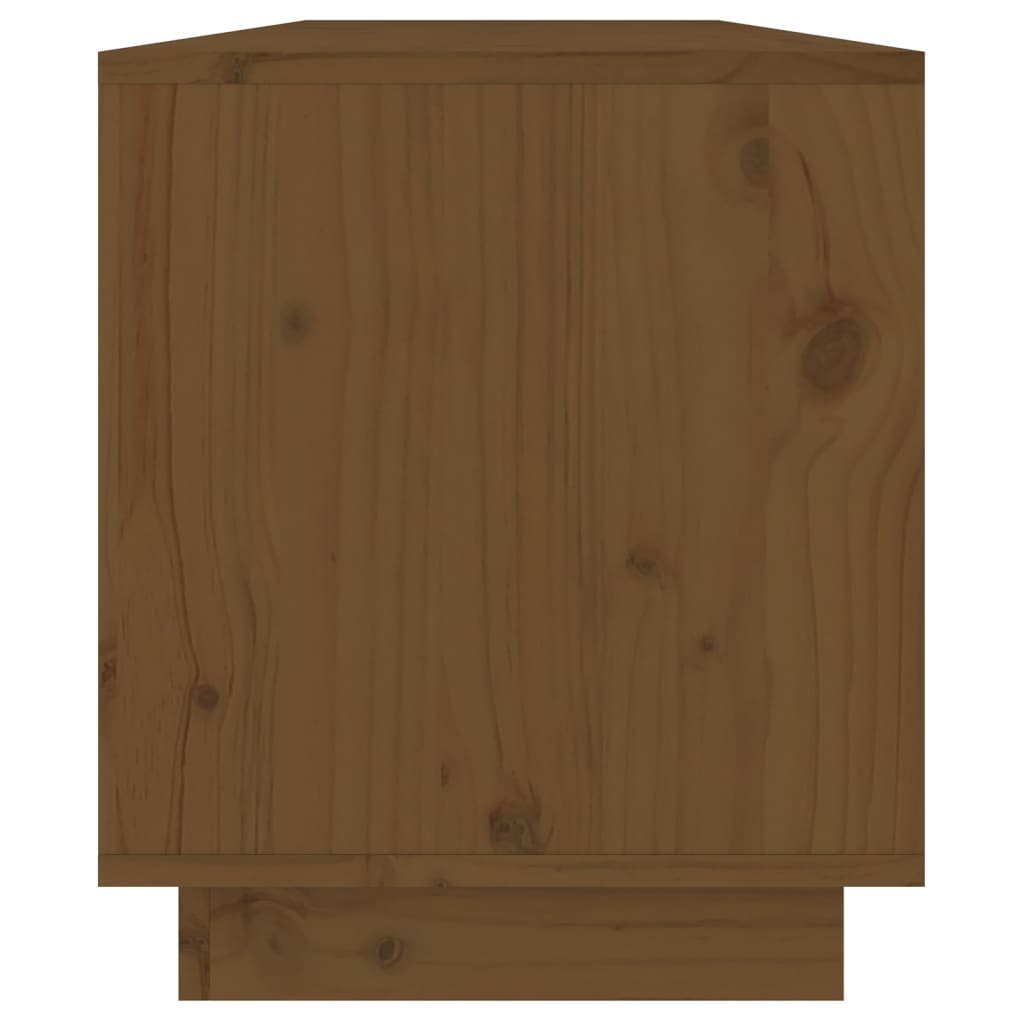vidaXL Szafka pod TV, miodowy brąz 110,5x34x40 cm, lite drewno sosnowe
