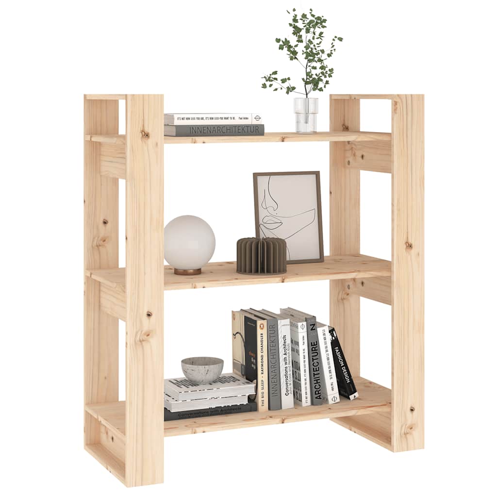 vidaXL Regał na książki/parawan 80x35x91 cm, lite drewno sosnowe