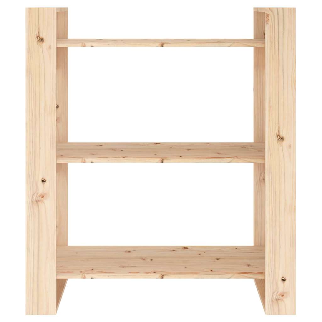 vidaXL Regał na książki/parawan 80x35x91 cm, lite drewno sosnowe