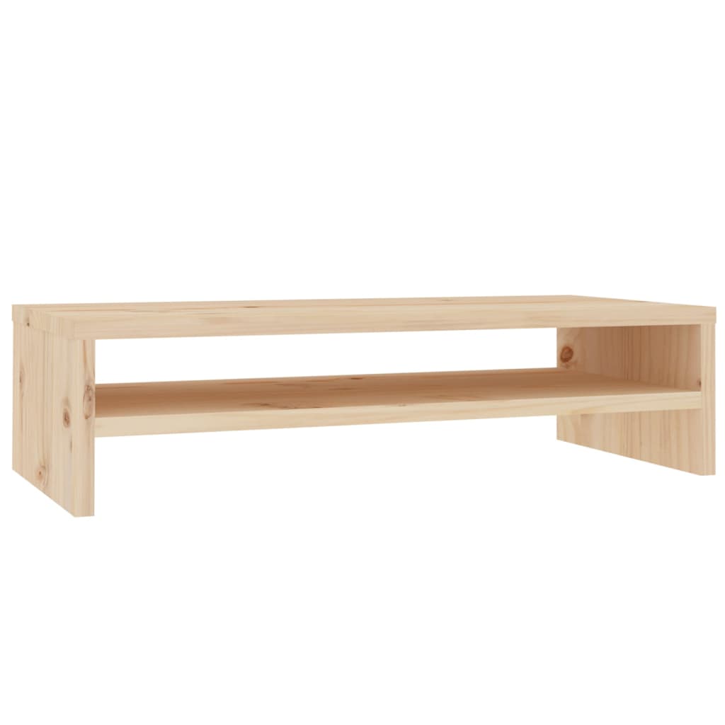 vidaXL Podstawka na monitor, 50x24x13 cm, lite drewno sosnowe