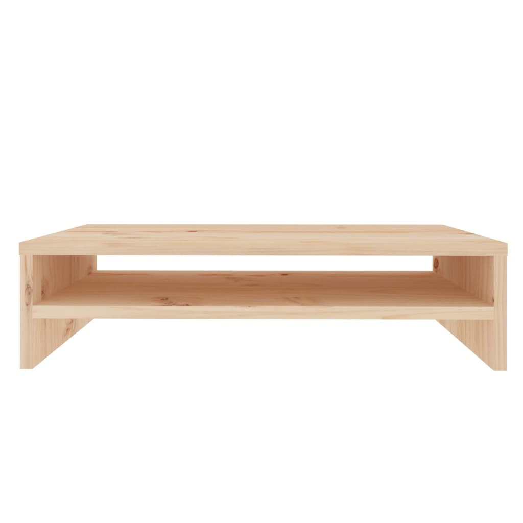 vidaXL Podstawka na monitor, 50x24x13 cm, lite drewno sosnowe