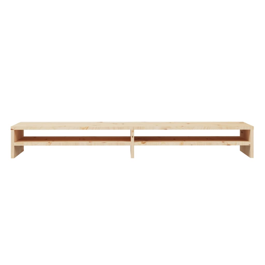 vidaXL Podstawka na monitor, 100x24x13 cm, lite drewno sosnowe