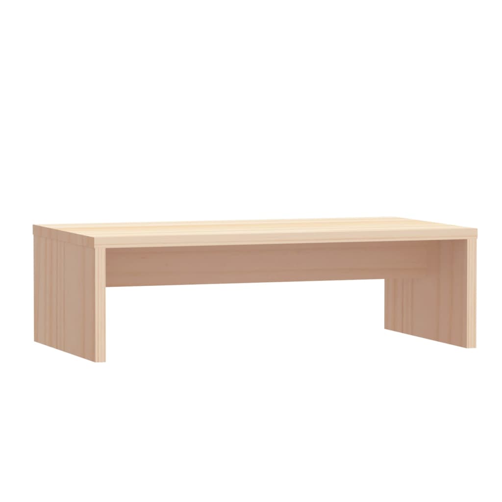vidaXL Podstawka na monitor, 50x27x15 cm, lite drewno sosnowe
