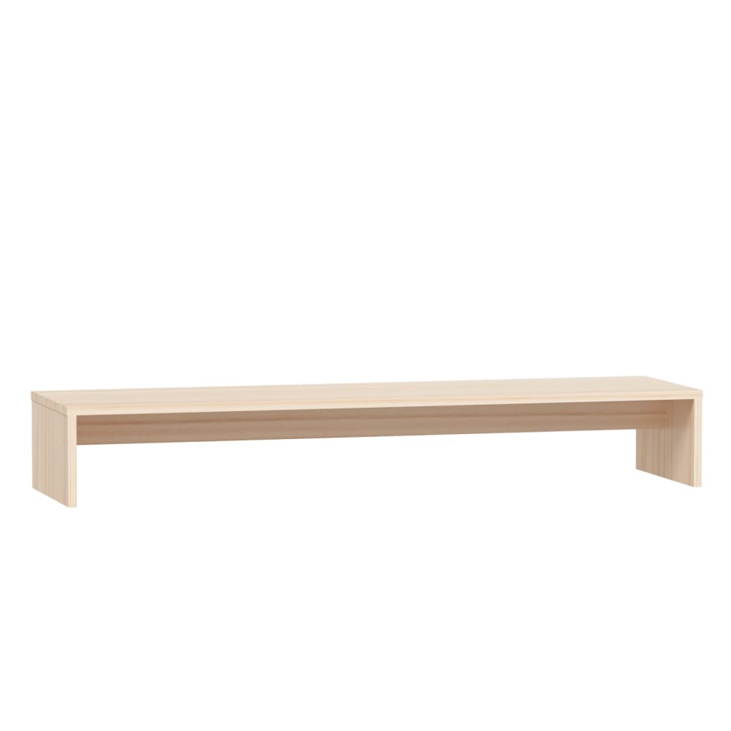 vidaXL Podstawka na monitor, 100x27x15 cm, lite drewno sosnowe