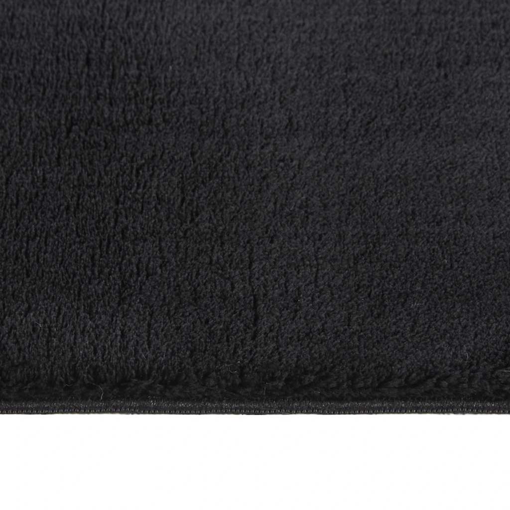 vidaXL Dywan z krótkim włosiem i możliwością prania 160x230 cm, czarny