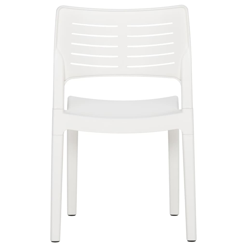 vidaXL Krzesła ogrodowe, 2 szt., białe, polipropylen