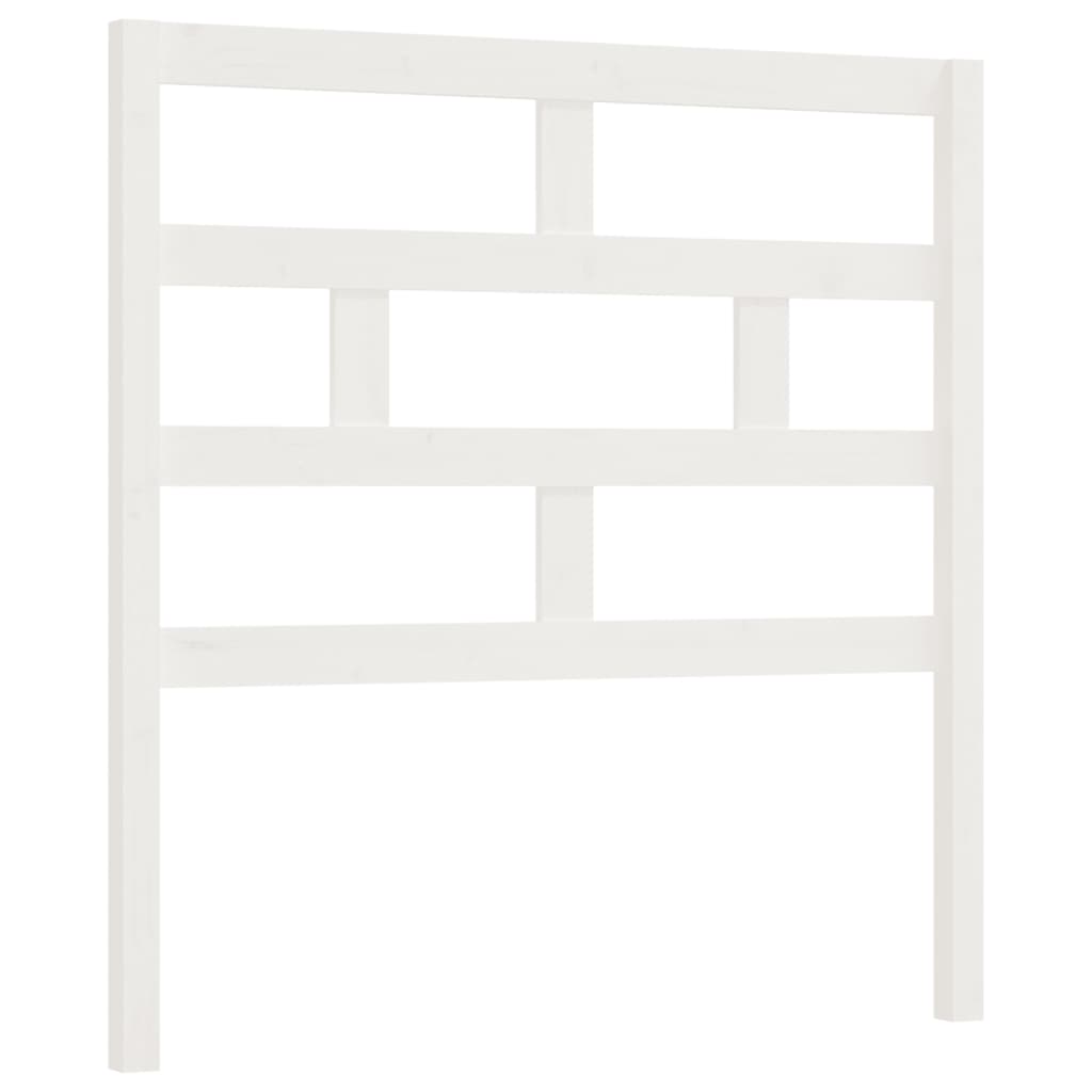 vidaXL Wezgłowie łóżka, białe, 81x4x100 cm, lite drewno sosnowe