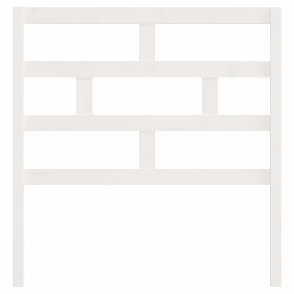 vidaXL Wezgłowie łóżka, białe, 81x4x100 cm, lite drewno sosnowe