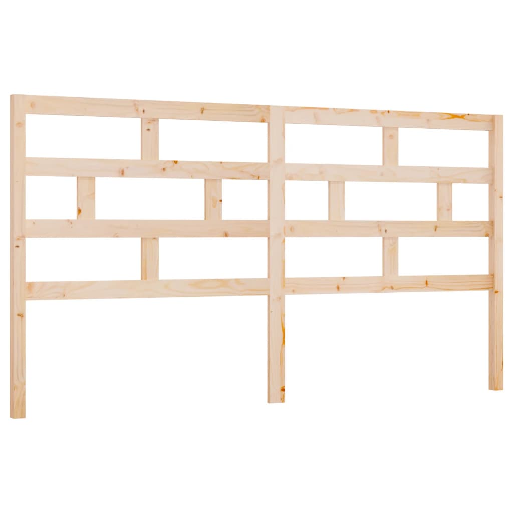 vidaXL Wezgłowie łóżka, 206x4x100 cm, lite drewno sosnowe