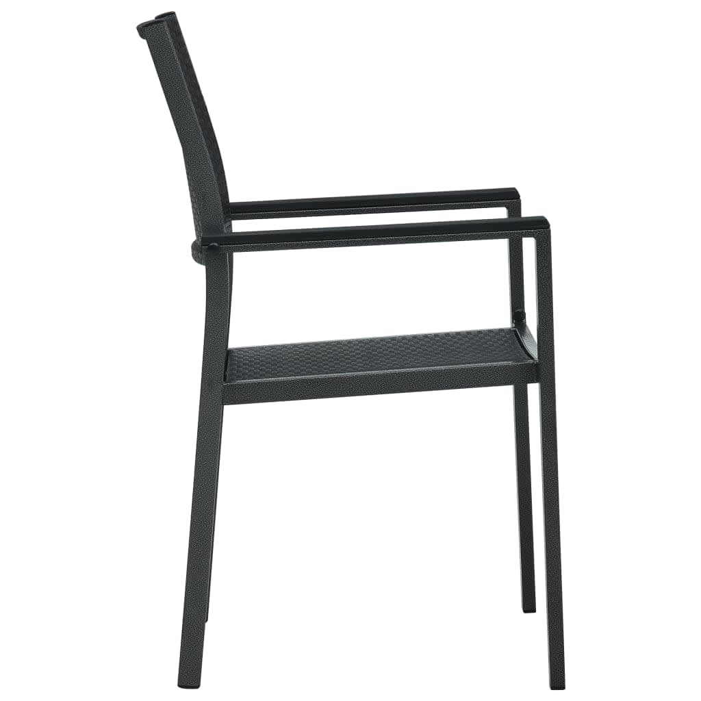 vidaXL 5-częściowy zestaw mebli ogrodowych, czarny