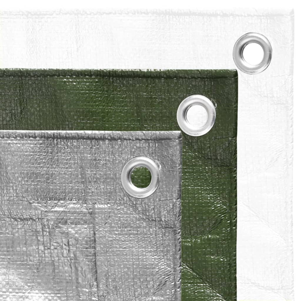 vidaXL Plandeka, 180 g/m², 6x6 m, szara, HDPE