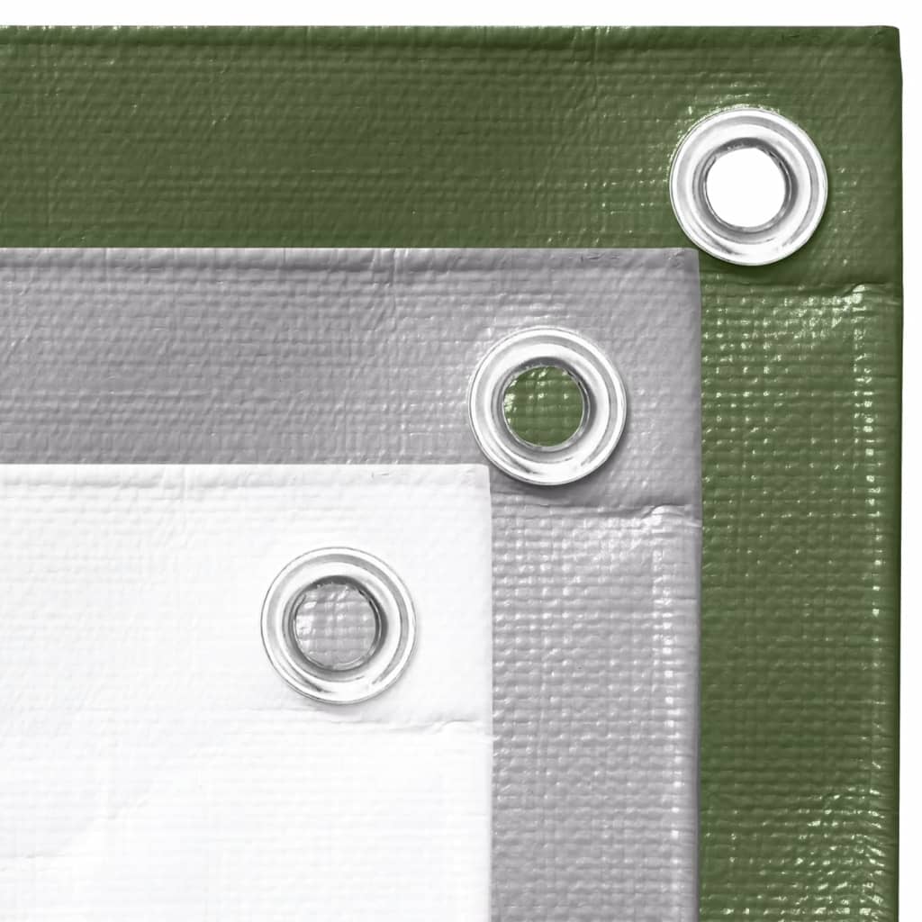 vidaXL Plandeka, 260 g/m², 3x6 m, szara, HDPE