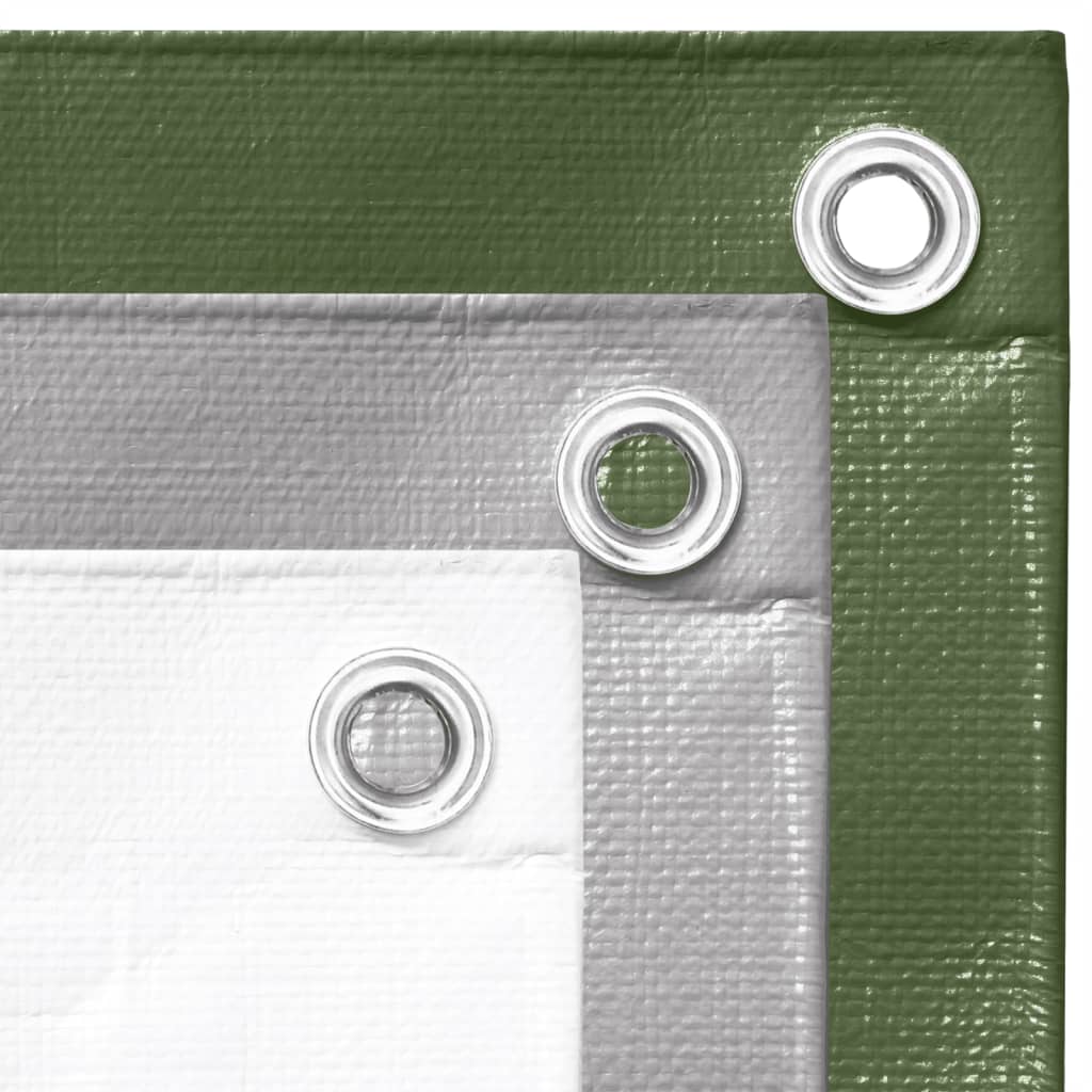 vidaXL Plandeka, 260 g/m², 4x8 m, szara, HDPE