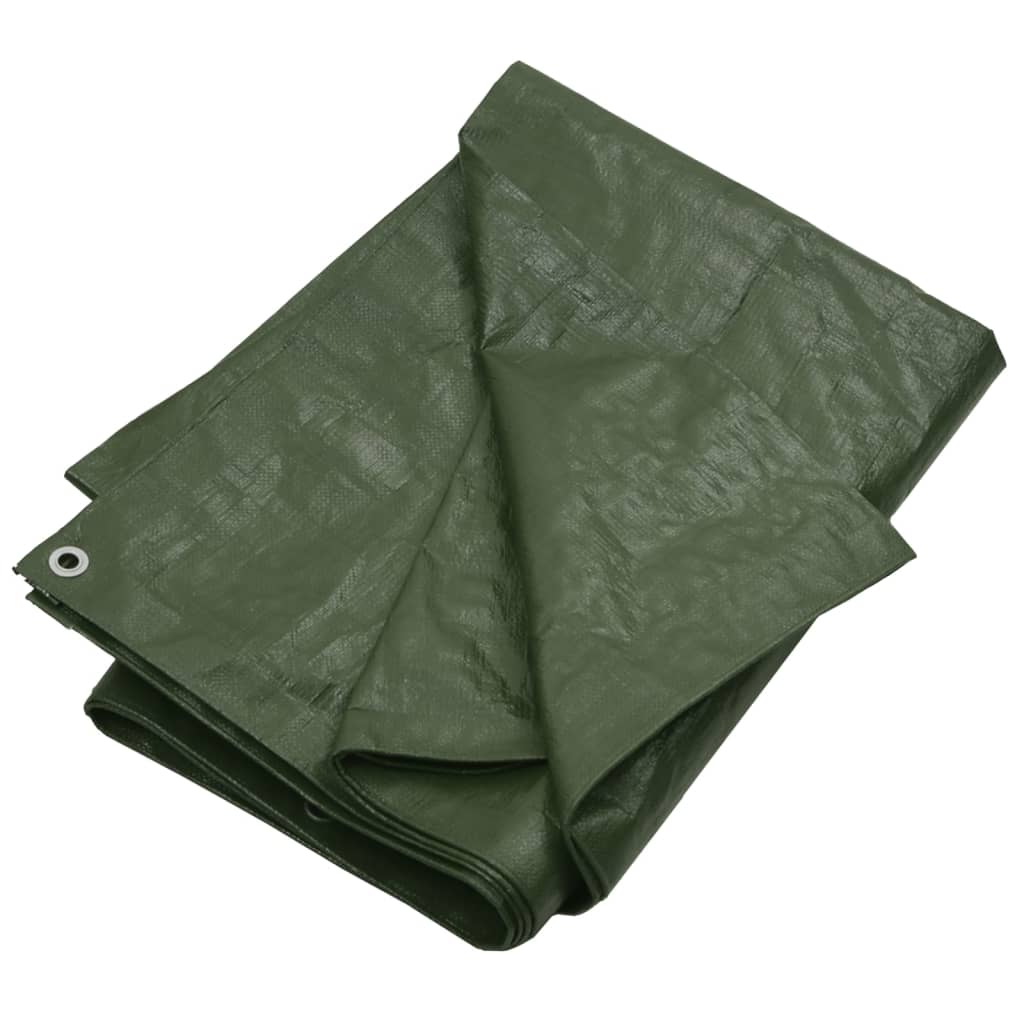 vidaXL Plandeka, 180 g/m², 3x3 m, zielona, HDPE