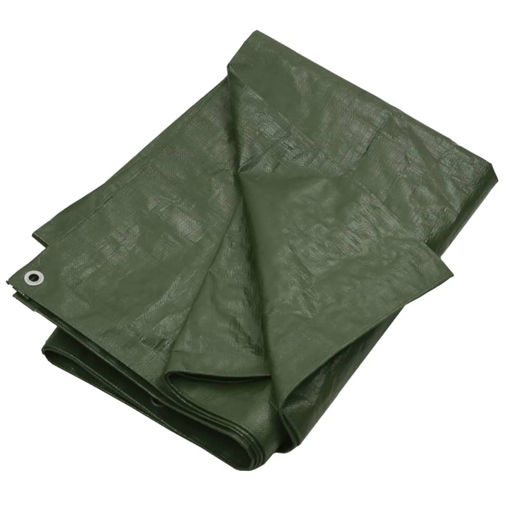vidaXL Plandeka, 180 g/m², 4x5 m, zielona, HDPE