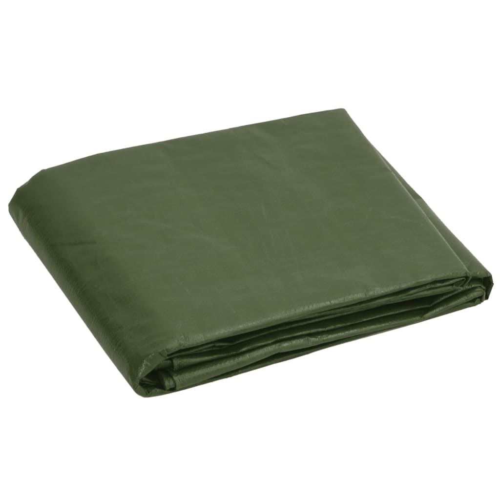 vidaXL Plandeka, 180 g/m², 8x10 m, zielona, HDPE
