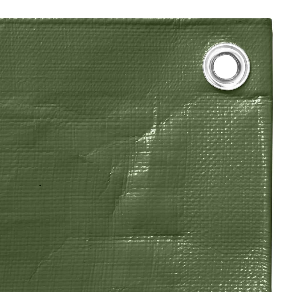 vidaXL Plandeka, 260 g/m², 3x3 m, zielona, HDPE