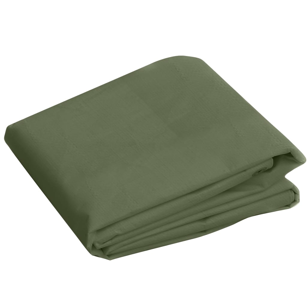 vidaXL Plandeka, 260 g/m², 4x6 m, zielona, HDPE
