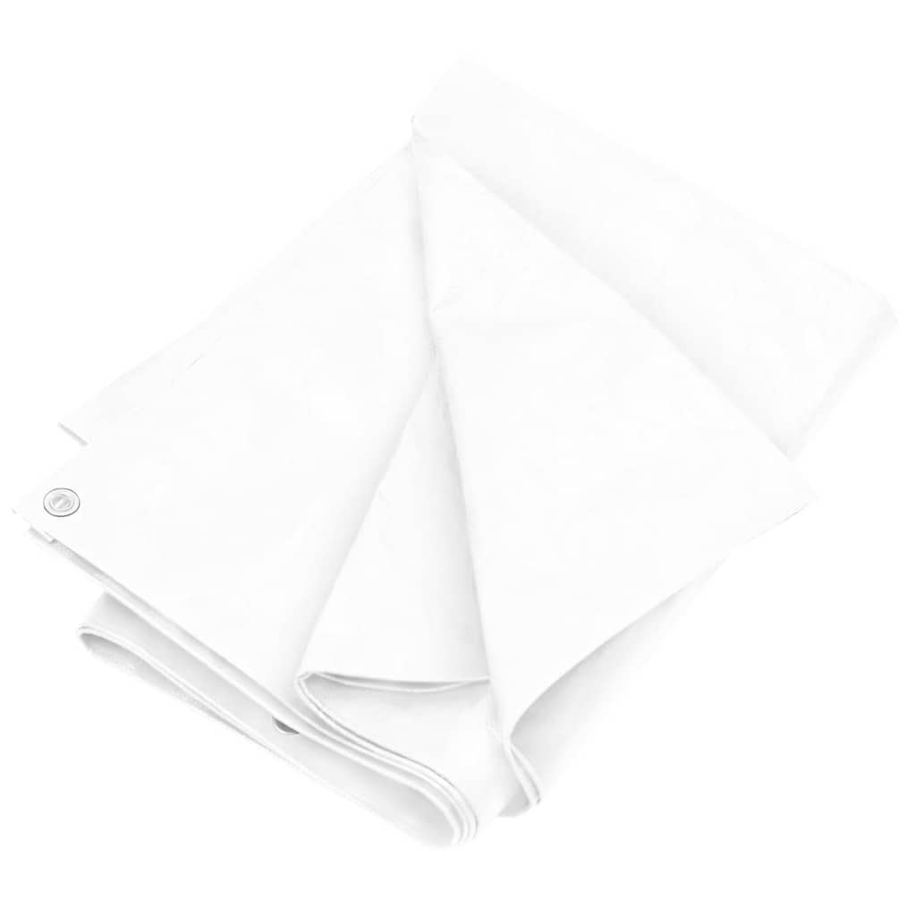 vidaXL Plandeka, 180 g/m², 4x8 m, biała, HDPE
