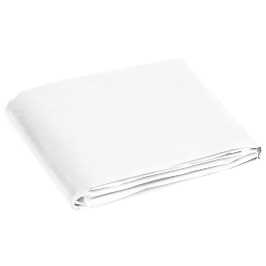 vidaXL Plandeka, 180 g/m², 4x8 m, biała, HDPE