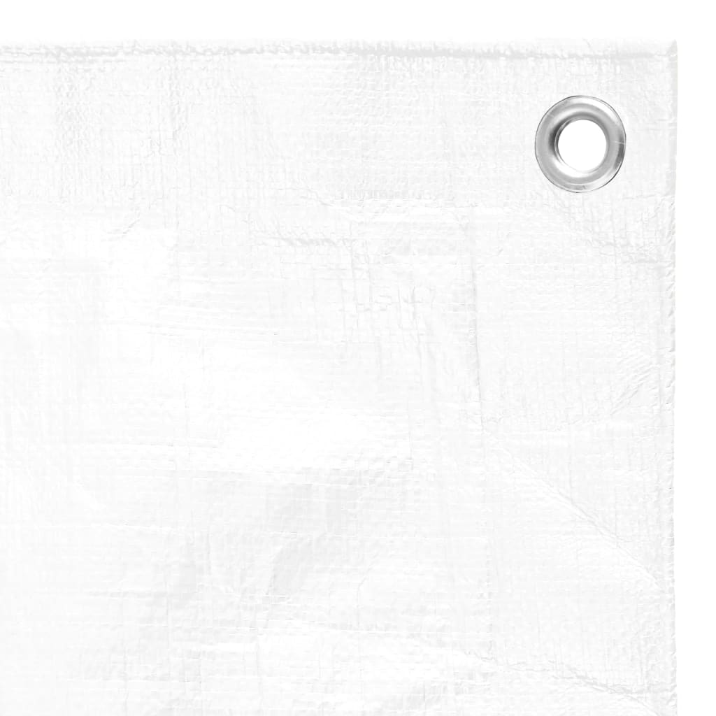 vidaXL Plandeka, 180 g/m², 6x6 m, biała, HDPE