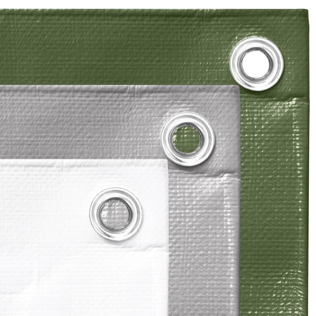 vidaXL Plandeka, 260 g/m², 4x6 m, biała, HDPE