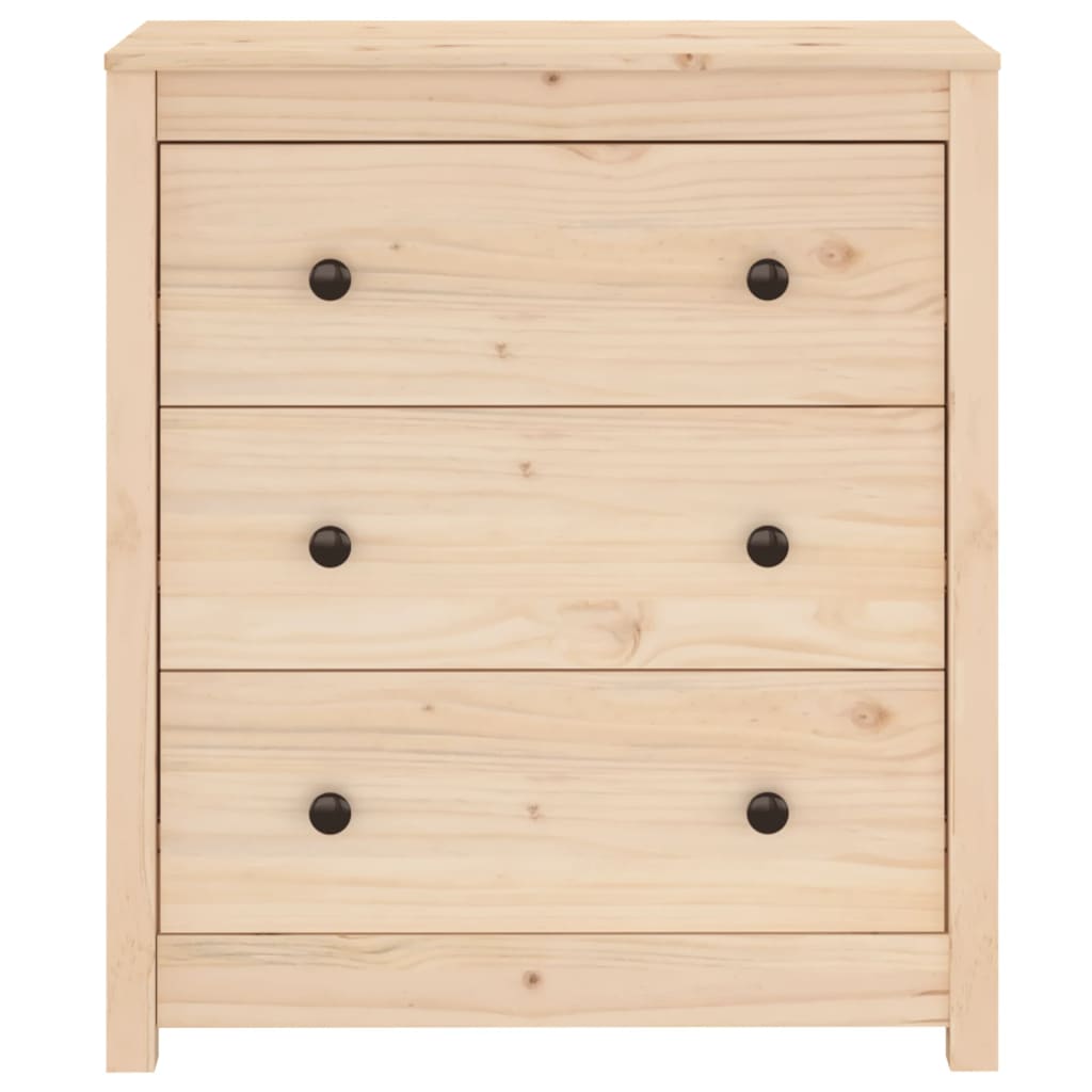 vidaXL Szafka, 70x35x80 cm, lite drewno sosnowe