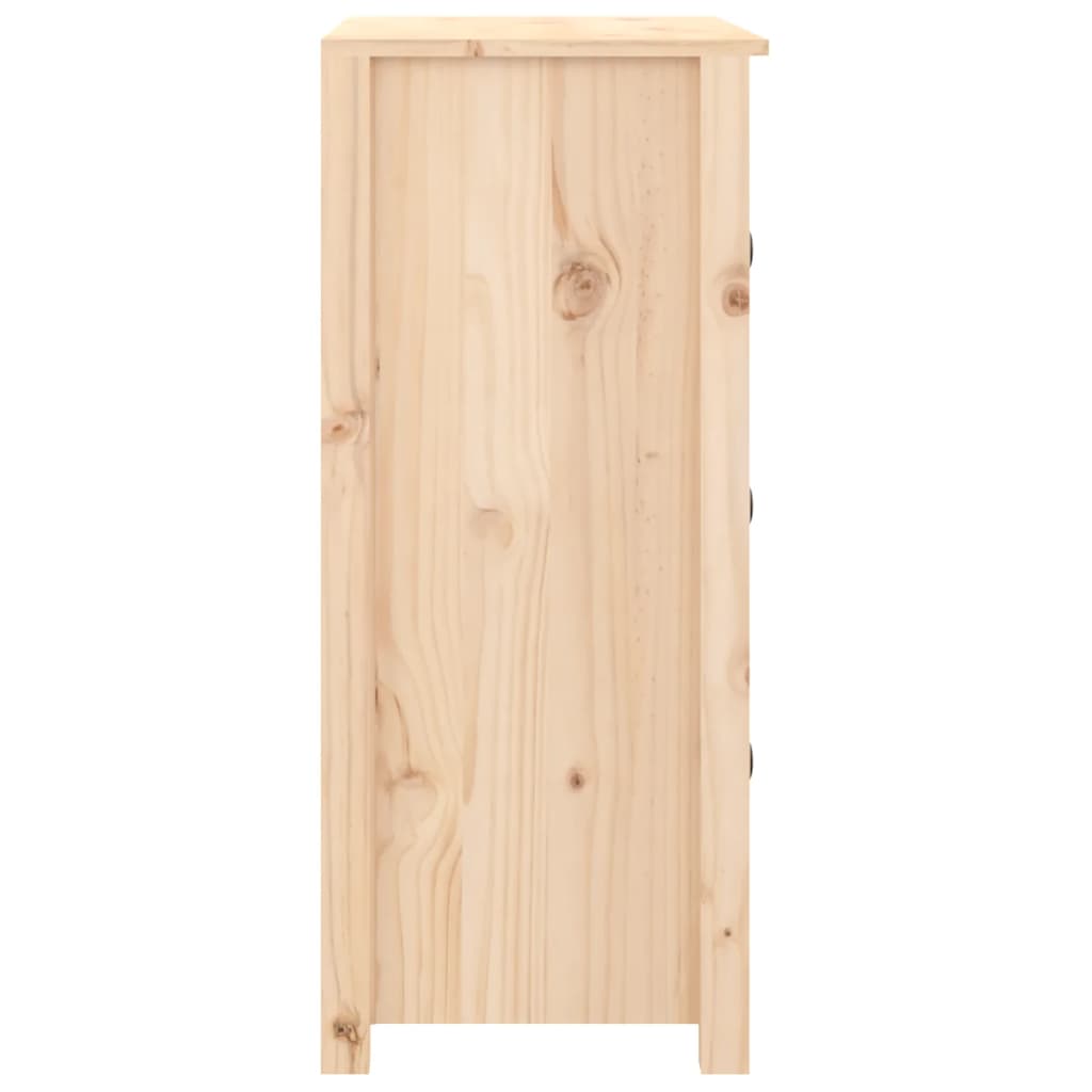vidaXL Szafka, 70x35x80 cm, lite drewno sosnowe