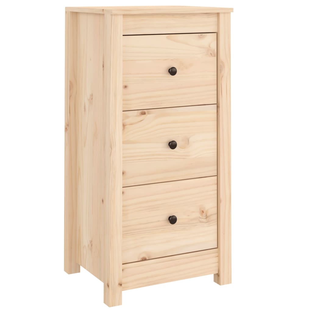 vidaXL Szafka, 40x35x80 cm, lite drewno sosnowe