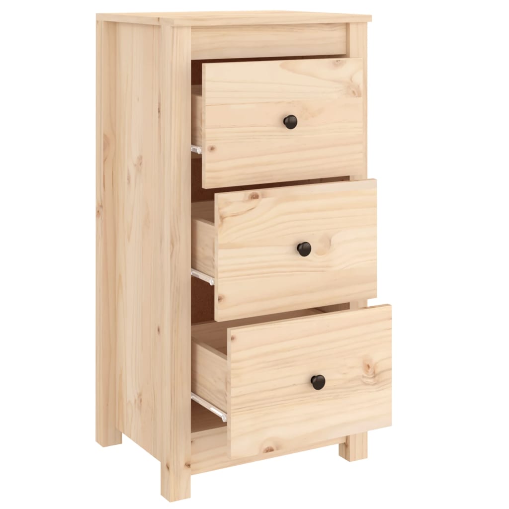 vidaXL Szafka, 40x35x80 cm, lite drewno sosnowe