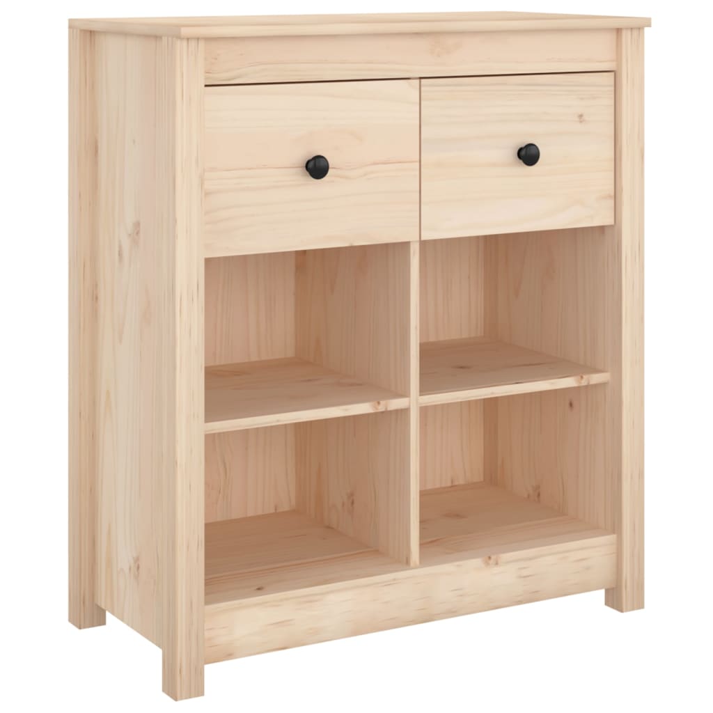 vidaXL Szafka, 70x35x80 cm, lite drewno sosnowe