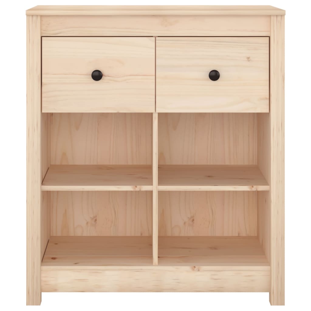 vidaXL Szafka, 70x35x80 cm, lite drewno sosnowe