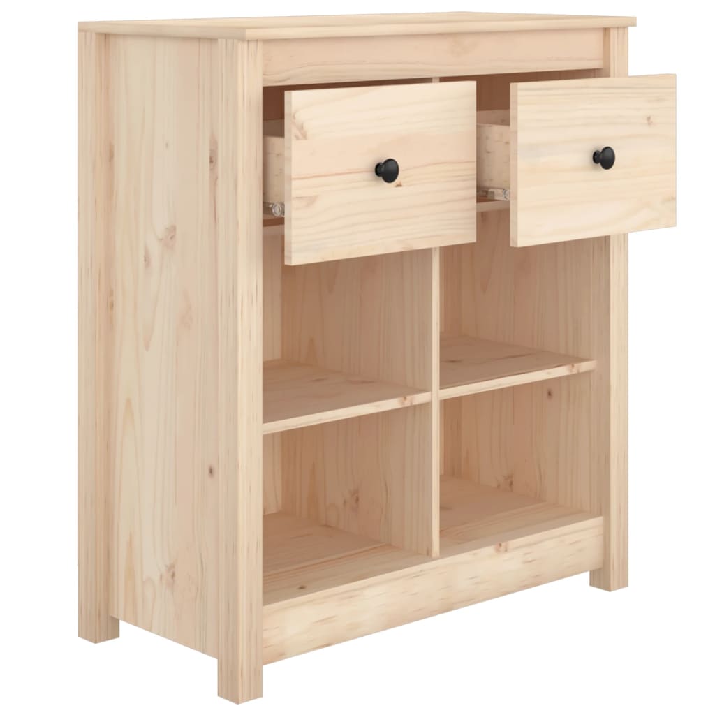 vidaXL Szafka, 70x35x80 cm, lite drewno sosnowe